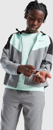 Nike Miler Colourblock Jacke Kinder, Grau