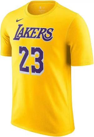 Nike NBA Los Angeles Lakers Lebron James N&n Icon T-shirt Gelb F734