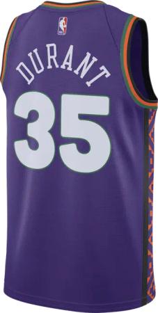 Nike NBA Phoenix Suns City Edition Kevin Durant Dri-fit Swingman Trikot Lila F507