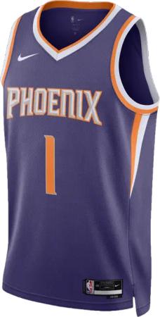 Nike NBA Phoenix Suns Icon Edition Devin Booker Dri-fit Swingman Trikot Lila