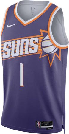 Nike NBA Phoenix Suns Icon Edition Devin Booker Swingman Trikot Lila
