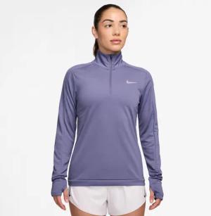 Nike Pacer 1/4 Zip Longsleeve Damen-Blaugrau