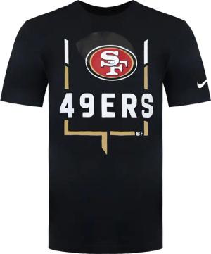 Nike San Francisco 49ers Legend Goal Post Herren-T-Shirt, schwarz