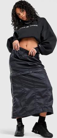 Nike Shox Zip Skirt - Damen, Schwarz
