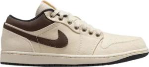 Nike  Sneaker Jordan 1 Low Premium Pale Ivory Off Noir Baroque Brown