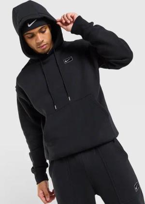 Nike Street Fleece Overhead Hoodie - Herren, Schwarz