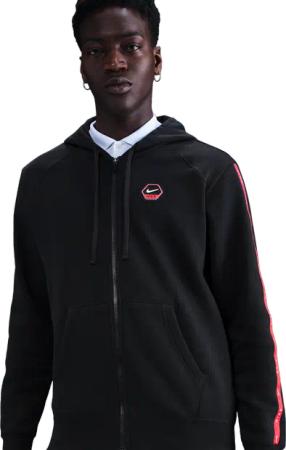 Nike Swoosh Herren Kapuzenpullover - Schwarz - Größe S