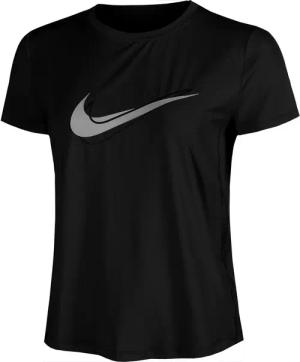 Nike Swoosh Laufshirt Damen-Schwarz