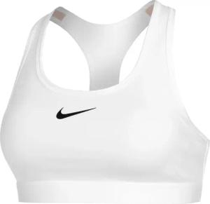 Nike Swoosh Medium Sport-BH Damen-Weiß in weiß, Größe: L