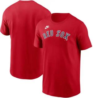 Nike T-Shirt Nike Shirt Boston Red Sox Nike Cooperstown Wordmark