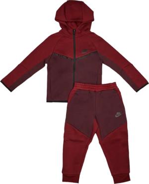 Nike Tech Colorblock Kinder Trainingsanzüge - Rot - Größe 116 - 122 CM