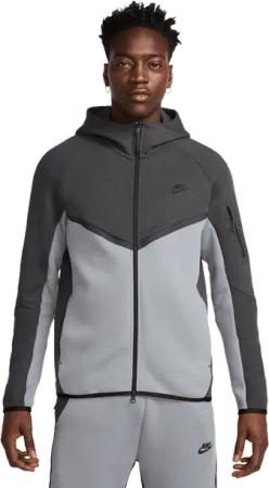 Nike Tech Fleece Herren Kapuzenpullover - Grau - Größe M