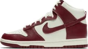 Nike  Turnschuhe Dunk High Sail Team Red