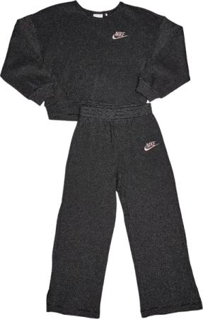 Nike Waffle Kinder Sweatshirts - Schwarz - Größe 116 - 122 CM - Poly Fleece