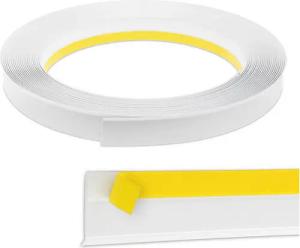 Nobily Fensterleiste PVC, 30mm mit Lippe, selbstklebend, Zierleisten zur Montage, selbstklebend, Kunststoff, Farbe: Weiß