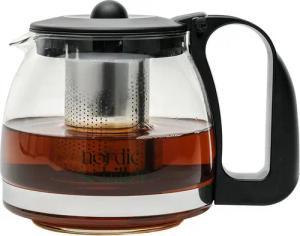 Nordic Schiller Teekanne Nordic Schiller Lilac Glas Teekanne mit Deckel und Edelstahl-Sieb, 1250 l