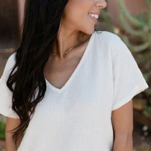 NORDLICHT Musselin T-Shirt Lidia aus 100% Bio-Baumwolle