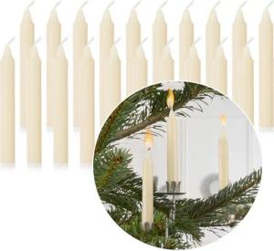 Nordstern Geburtstagskerze Baumkerzen & Pyramidenkerzen (Set, 20er), Kerzen für den Weihnachtsbaum oder Geburtstagszug