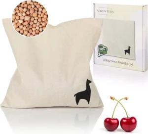 Nordstern Kirschkernkissen Wärmekissen 24 x 25 cm, Körnerkissen für die Mikrowelle als Geschenk für Frauen und Männer