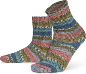 normani Thermosocken 2 Paar Gestrickte Wollsocken Bunt-geringelt (2 Paar) hochwertige Qualitätssocken mit hohem Wollanteil