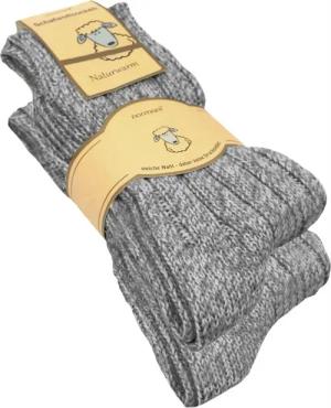 normani Thermosocken 2 Paar Norwegersocken aus Schafwolle (2 Paar) natürlich warm