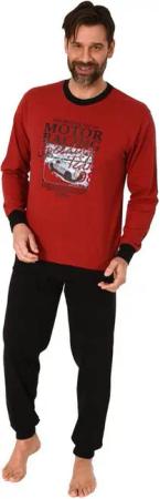 Normann Pyjama Herren langarm Schlafanzug mit Bündchen Pyjama in tollen Farben