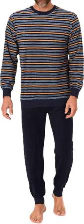 Normann Pyjama Normann Herren Frottee Schlafanzug langarm – auch in Übergrößen