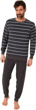 Normann Pyjama Normann Herren Frottee Schlafanzug Streifenlook – auch in Übergrößen