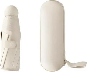 Norvéa Home Taschenregenschirm Mini Regenschirm, kompakter Regenschirm mit Aufbewahrungsbox, kompakter Regenschirm mit Aufbewahrungstasche, ultra leicht