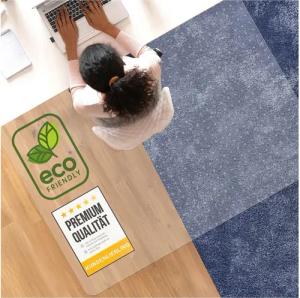 Nova Forma Bodenschutzmatte DURA, - transparente Stuhlmatte für Teppichböden - Unterlage Bodenschutz