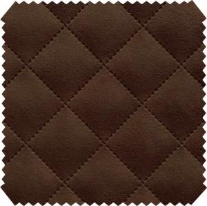 novely® Stoff ALPEN Velours 3-lagig gesteppt - Volumen-Möbelstoff Karo-Raute-Muster, Volumen Möbel-Polsterstoff, Karo Raute 5x5cm, Meterware, 1lfm