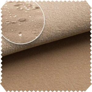 novely® Stoff TRITON - Wasserabweisender Microfaser Velours-Möbelstoff Wildleder-Opt, Wasserfest, Schmutzabweisend, Meterware, 1lfm