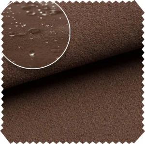 novely® Stoff TRITON - Wasserabweisender Microfaser Velours-Möbelstoff Wildleder-Opt, Wasserfest, Schmutzabweisend, Meterware, 1lfm