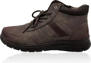 Nowaland Warme Herren Winterstiefeletten mit Schnürung und Profilsohle Winterstiefelette Wasserabweisend, rutschfest, warm gefüttert