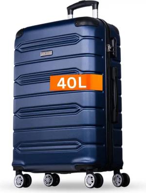 NOWI Hartschalen-Trolley Koffer Hartschalenkoffer mit Zahlenschloss & 8 Rollen Trolley, Zahlenschloss