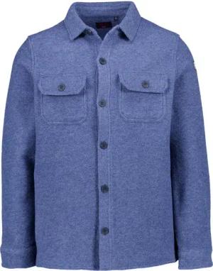 N.Z.A. Herren Overshirt blau Wollfilz