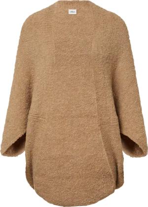 O-Shape-Poncho aus Bouclé-Strick