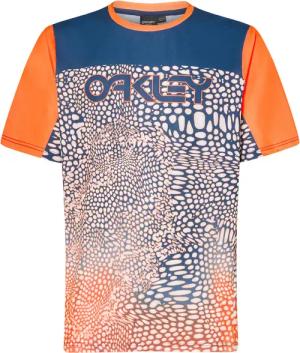Oakley - Maven Coast Radtrikot Herren distorted frogskin blue