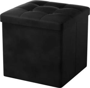 Oak&Tea Stauraumhocker Sitzhocker mit Stauraum – Klappbare Aufbewahrungsbox & Sitzwürfel