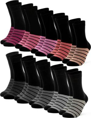 OCCULTO Basicsocken Damen Farbige Socken 10er Pack (Modell: Laura) (10-Paar)