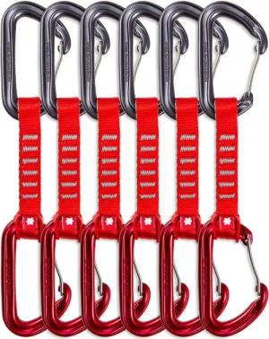 Ocún Hawk QD Draht-Schlinge, 10 cm, 24 kN, Draht-Packung 6, rot