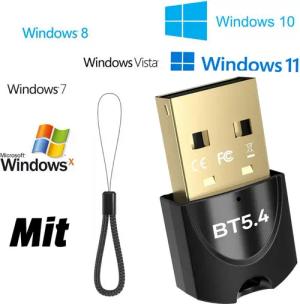 Olotos USB Bluetooth 5.4 Adapter Dongle Stick Plug&Play Laptop Maus Tastatur Bluetooth-Adapter