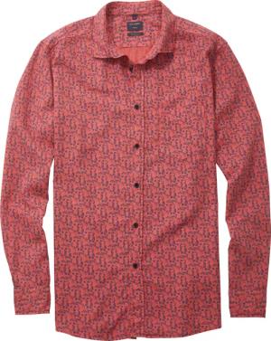 OLYMP Casual, Freizeithemd, regular fit, Rot, Kent, M