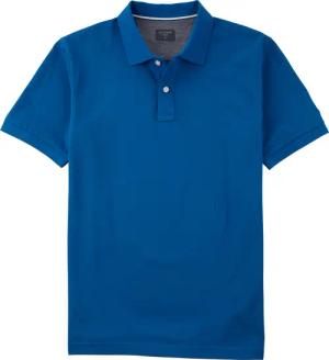 OLYMP Casual Wirk Poloshirt Herren, Blau, Kurzarm, XXL
