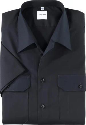 OLYMP Feuerwehr, Diensthemd, modern fit, Blau, Kurzarm, Reverskragen, 48