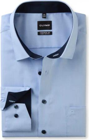 OLYMP Luxor, bügelfreies Business Hemd, comfort fit - big, Blau, Kent, 50