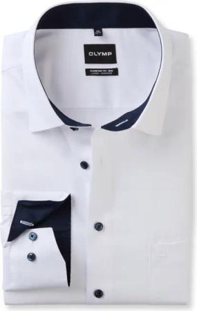 OLYMP Luxor, bügelfreies Business Hemd, comfort fit - big, Weiß, Kent, 49