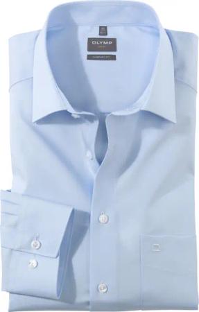 OLYMP Luxor, bügelfreies Business Hemd, comfort fit, Blau, Kent, 52