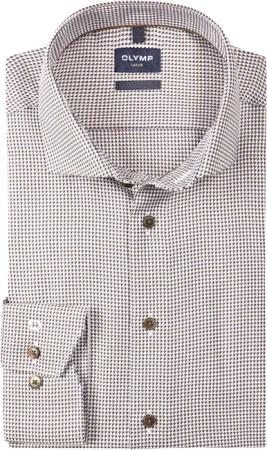 OLYMP Luxor, Modern Fit, Hemd mit geometrischem Muster