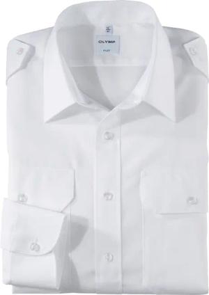 OLYMP Pilot, Diensthemd, comfort fit, Weiß, Kent, 47